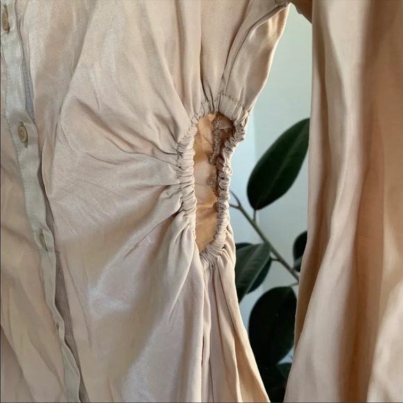 Dynamite Cutout Shirt Dress - Picture 6 of 8